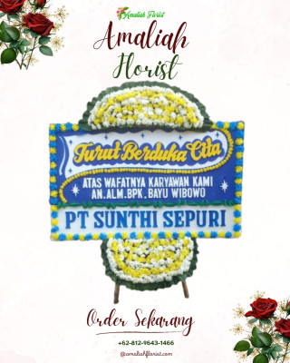 Papan Bunga Duka di Asuhan